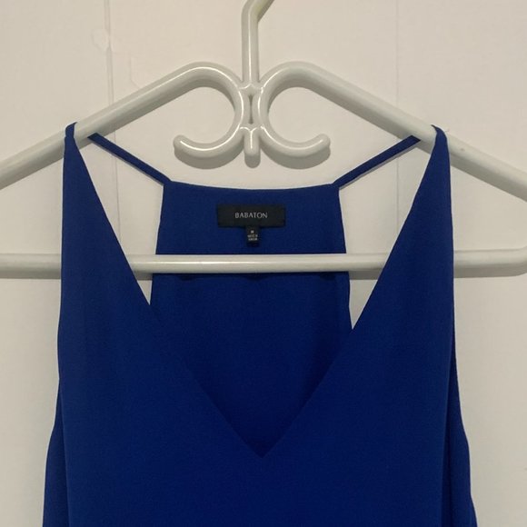 Babaton Royal Blue Sleeveless Blouse - Picture 2 of 3